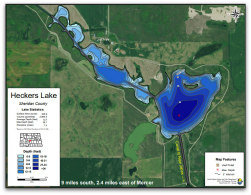 Heckers lake nd contour map