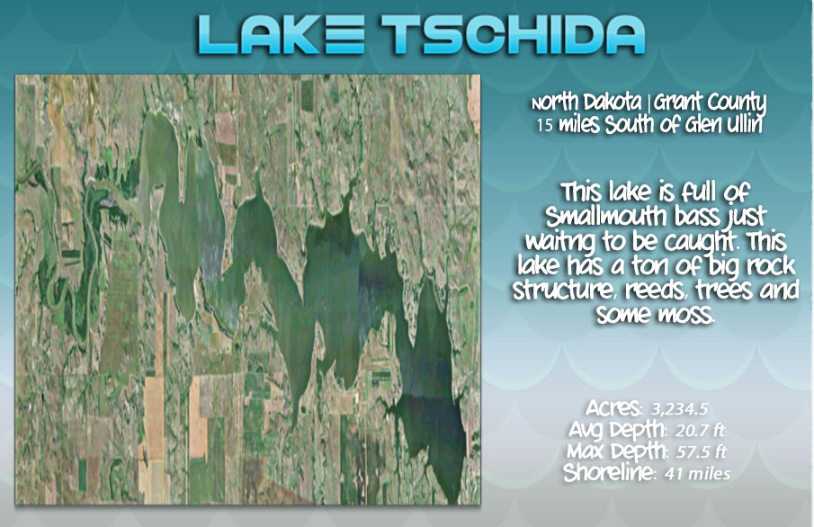 Lake Tschida Club Records bass fishing north dakota