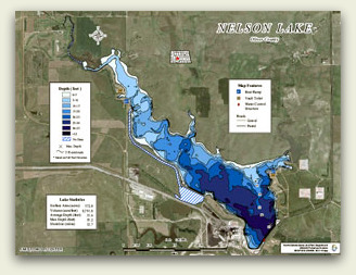 Nelson Lake Contour Map