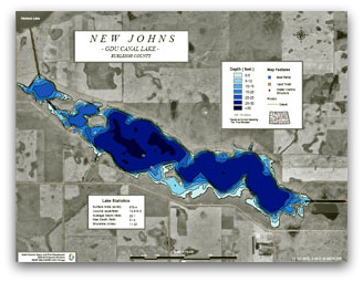 New Johns Contour Map