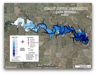 Lake Tschida Contour Map